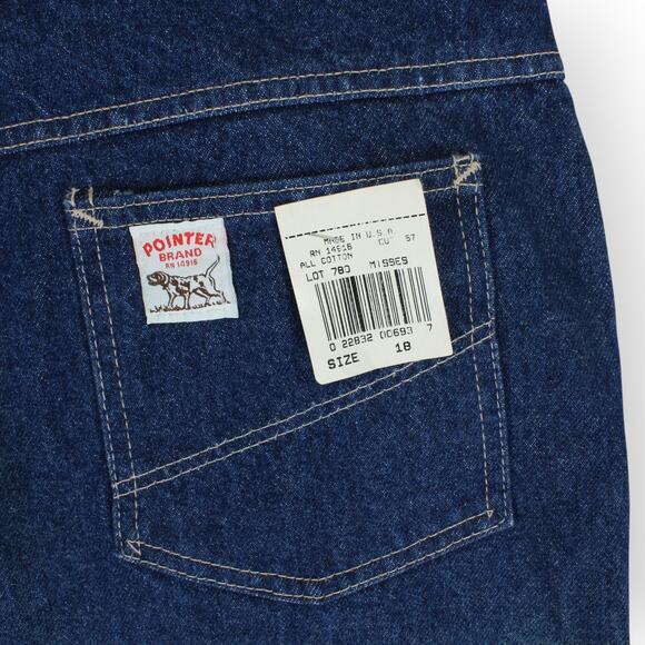Vintage Misses 18 (actual 34x34.5) PointerBrand Denim Workwear MadeInUSA - Picture 3 of 11